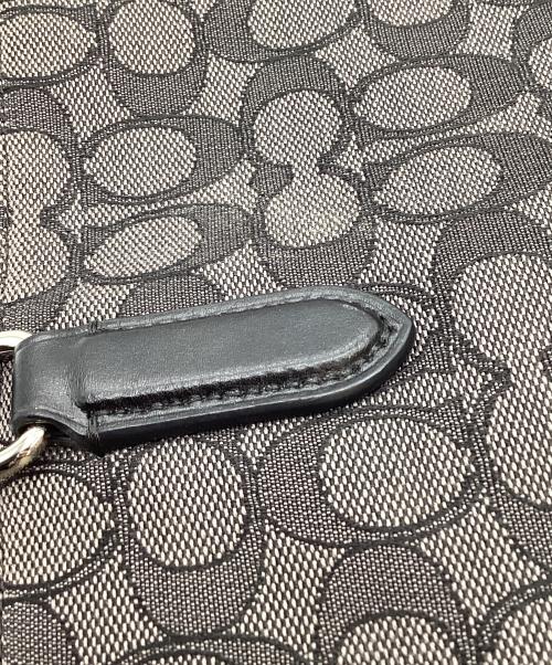COACH（コーチ）COACH (コーチ) シグネチャーキャンバストートバッグ ブラックの古着・服飾アイテム