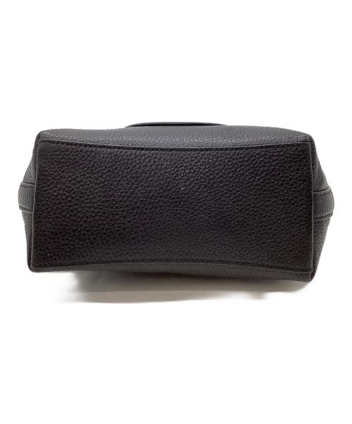 COACH（コーチ）COACH (コーチ) ロゴ型押しハンドバッグ ブラックの古着・服飾アイテム