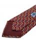 GUCCI (グッチ) ベルト柄シルクネクタイ レッド サイズ:不明：7000円