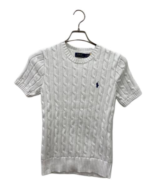 POLO RALPH LAUREN（ポロ・ラルフローレン）POLO RALPH LAUREN (ポロ・ラルフローレン) 厚手ニット ホワイト サイズ:Sの古着・服飾アイテム