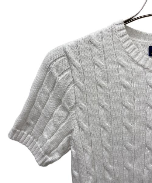 POLO RALPH LAUREN（ポロ・ラルフローレン）POLO RALPH LAUREN (ポロ・ラルフローレン) 厚手ニット ホワイト サイズ:Sの古着・服飾アイテム