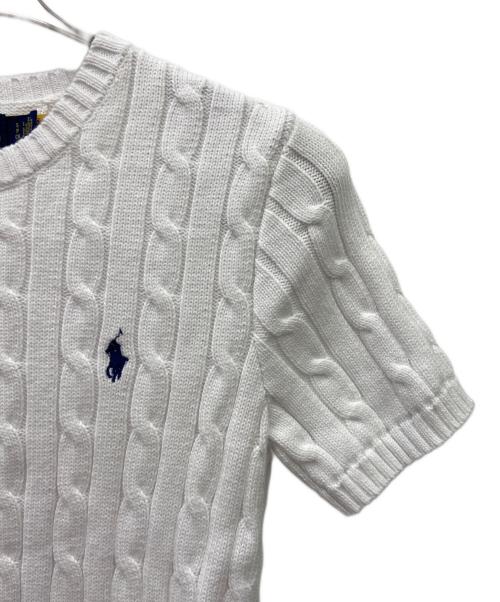 POLO RALPH LAUREN（ポロ・ラルフローレン）POLO RALPH LAUREN (ポロ・ラルフローレン) 厚手ニット ホワイト サイズ:Sの古着・服飾アイテム
