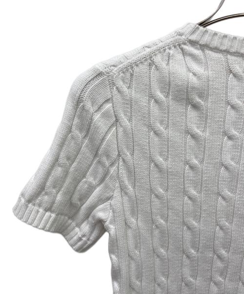 POLO RALPH LAUREN（ポロ・ラルフローレン）POLO RALPH LAUREN (ポロ・ラルフローレン) 厚手ニット ホワイト サイズ:Sの古着・服飾アイテム