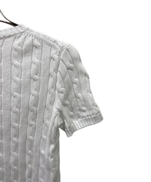 POLO RALPH LAUREN（ポロ・ラルフローレン）POLO RALPH LAUREN (ポロ・ラルフローレン) 厚手ニット ホワイト サイズ:Sの古着・服飾アイテム