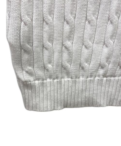 POLO RALPH LAUREN（ポロ・ラルフローレン）POLO RALPH LAUREN (ポロ・ラルフローレン) 厚手ニット ホワイト サイズ:Sの古着・服飾アイテム