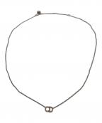 Christian Diorクリスチャン ディオール）の古着「CDロゴネックレス」｜シルバーカラー