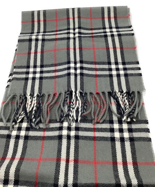 Burberry's（バーバリー）Burberry's (バーバリー) ノバチェック柄マフラー グレーの古着・服飾アイテム