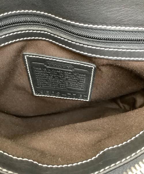 COACH（コーチ）COACH (コーチ) レザーハンドバッグ ブラックの古着・服飾アイテム