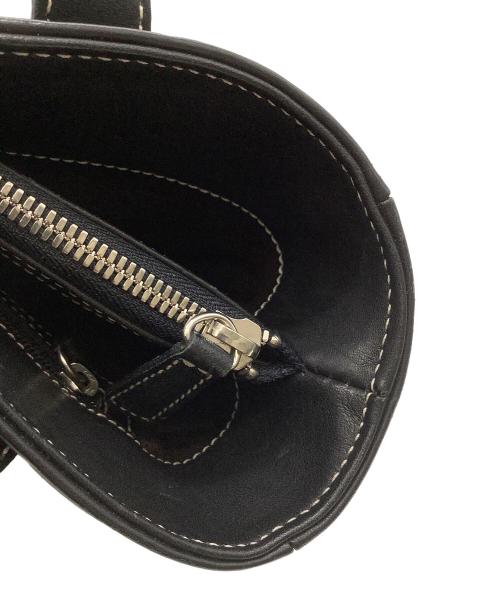 COACH（コーチ）COACH (コーチ) レザーハンドバッグ ブラックの古着・服飾アイテム