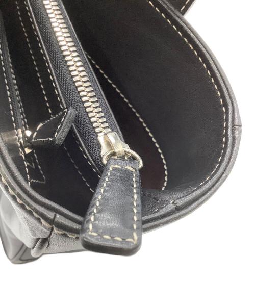 COACH（コーチ）COACH (コーチ) レザーハンドバッグ ブラックの古着・服飾アイテム