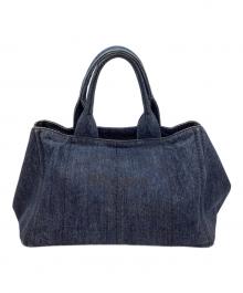 PRADA（プラダ）の古着「PRADA　カナパ　トートバッグ」｜インディゴ