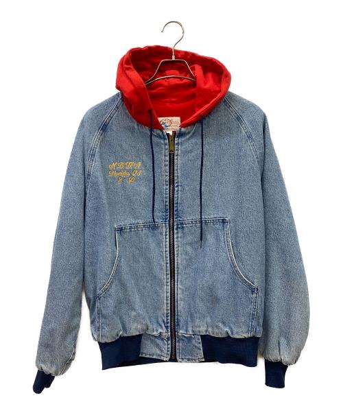 OZARK MOUNTAIN APPAREL（オザークマウンテンアパレル）OZARK MOUNTAIN APPAREL (オザークマウンテンアパレル) ジップアップジャケット ネイビー×レッド サイズ:Sの古着・服飾アイテム