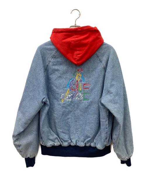 OZARK MOUNTAIN APPAREL（オザークマウンテンアパレル）OZARK MOUNTAIN APPAREL (オザークマウンテンアパレル) ジップアップジャケット ネイビー×レッド サイズ:Sの古着・服飾アイテム
