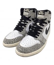 NIKE（ナイキ）の古着「AIR JORDAN 1 RETRO HIGH OG」｜ホワイト×グレー