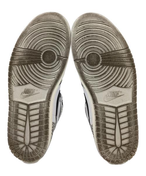 NIKE（ナイキ）NIKE (ナイキ) AIR JORDAN 1 RETRO HIGH OG ホワイト×グレー サイズ:28.5の古着・服飾アイテム