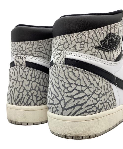 NIKE（ナイキ）NIKE (ナイキ) AIR JORDAN 1 RETRO HIGH OG ホワイト×グレー サイズ:28.5の古着・服飾アイテム