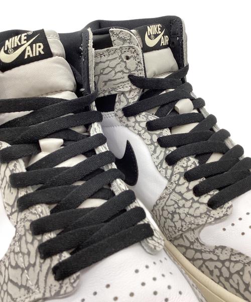 NIKE（ナイキ）NIKE (ナイキ) AIR JORDAN 1 RETRO HIGH OG ホワイト×グレー サイズ:28.5の古着・服飾アイテム