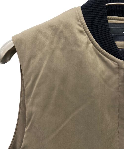 KNOTT（ノット）KNOTT (ノット) KNOTT　中綿ベスト ベージュ×ブラック サイズ:1の古着・服飾アイテム