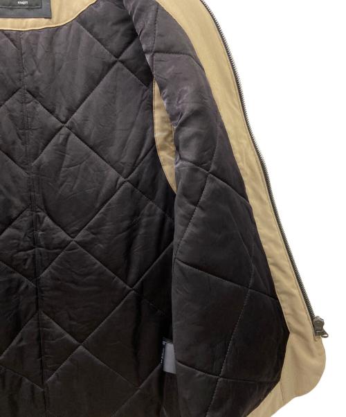 KNOTT（ノット）KNOTT (ノット) KNOTT　中綿ベスト ベージュ×ブラック サイズ:1の古着・服飾アイテム