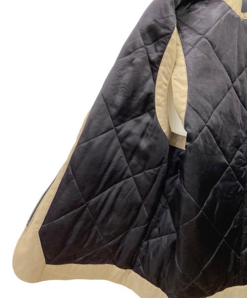 KNOTT（ノット）KNOTT (ノット) KNOTT　中綿ベスト ベージュ×ブラック サイズ:1の古着・服飾アイテム