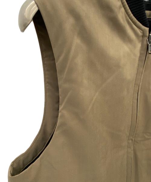 KNOTT（ノット）KNOTT (ノット) KNOTT　中綿ベスト ベージュ×ブラック サイズ:1の古着・服飾アイテム