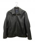 NAUTICAノーティカ）の古着「レザースイングトップ」｜ブラック