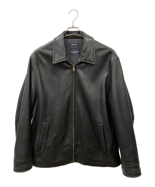 NAUTICA（ノーティカ）NAUTICA (ノーティカ) レザースイングトップ ブラック サイズ:Lの古着・服飾アイテム