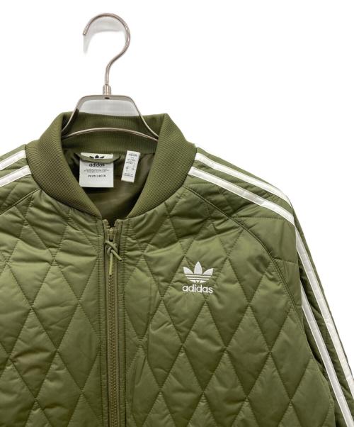adidas（アディダス）adidas (アディダス) adidas　キルティングジャケット グリーン サイズ:Sの古着・服飾アイテム