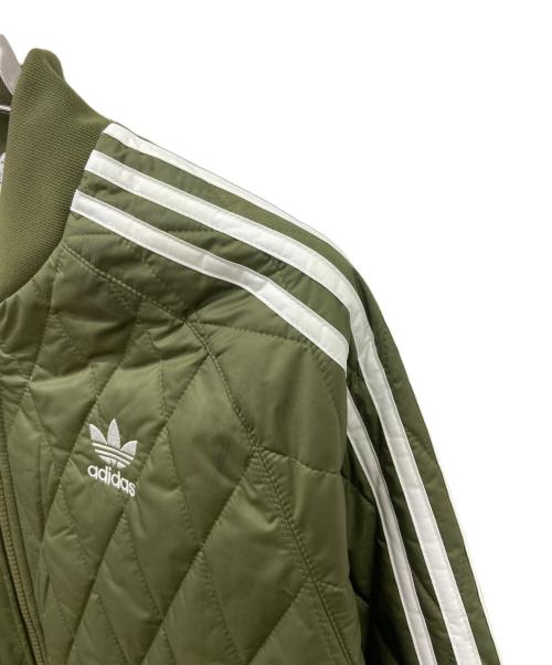adidas（アディダス）adidas (アディダス) adidas　キルティングジャケット グリーン サイズ:Sの古着・服飾アイテム