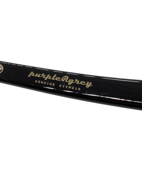 purple&grey（パープルアンドグレー）purple&grey (パープルアンドグレー) purple&grey　伊達眼鏡 ブラックの古着・服飾アイテム