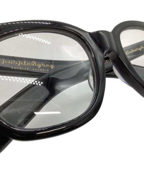 purple&grey（パープルアンドグレー）purple&grey (パープルアンドグレー) purple&grey　伊達眼鏡 ブラックの古着・服飾アイテム