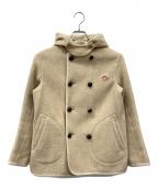DANTONダントン）の古着「ウールモッサダブルコート」｜ベージュ