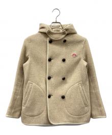 DANTON（ダントン）の古着「ウールモッサダブルコート」｜ベージュ