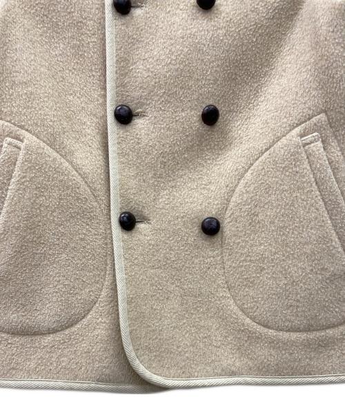 DANTON（ダントン）DANTON (ダントン) ウールモッサダブルコート ベージュ サイズ:Mの古着・服飾アイテム