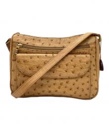 JRA（ジェーアールエー）の古着「JRA　オーストリッチ　ショルダーバッグ」｜イエロー