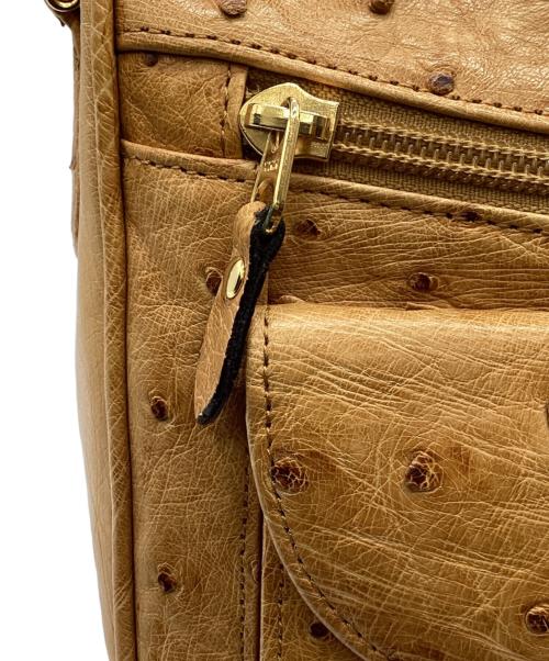 JRA（ジェーアールエー）JRA (ジェーアールエー) JRA　オーストリッチ　ショルダーバッグ イエローの古着・服飾アイテム