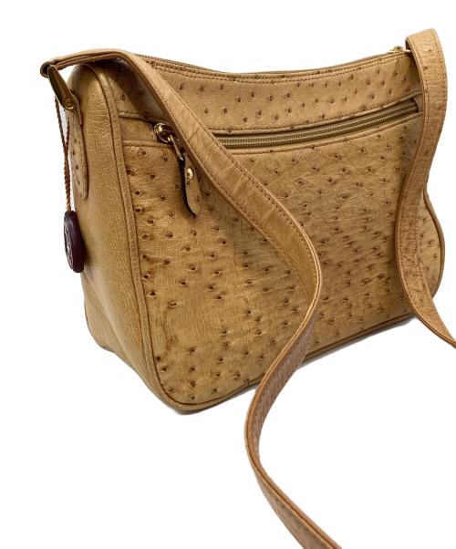 JRA（ジェーアールエー）JRA (ジェーアールエー) JRA　オーストリッチ　ショルダーバッグ イエローの古着・服飾アイテム