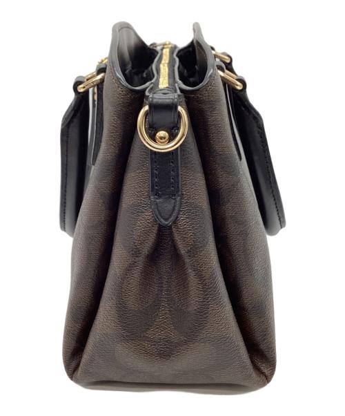 COACH（コーチ）COACH (コーチ) COACH　シグネチャー　2WAYバッグ ブラウンの古着・服飾アイテム