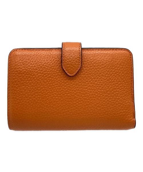 Kate Spade（ケイトスペード）Kate Spade (ケイトスペード) Kate Spade　レナ ミディアム コンパクト バイフォールド ウォレット オレンジの古着・服飾アイテム