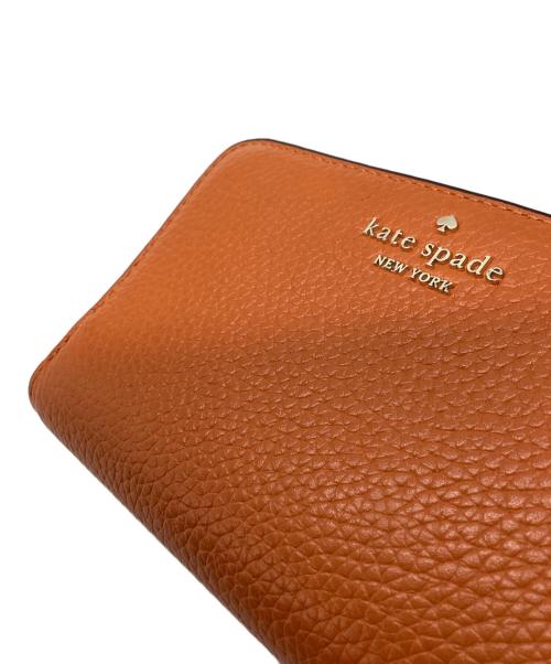 Kate Spade（ケイトスペード）Kate Spade (ケイトスペード) Kate Spade　レナ ミディアム コンパクト バイフォールド ウォレット オレンジの古着・服飾アイテム