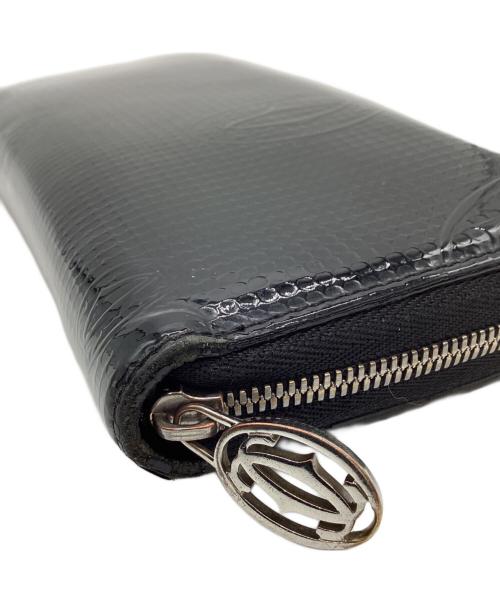 Cartier（カルティエ）Cartier (カルティエ) Cartier	ハッピーバースデー　　ラウンドファスナー財布 ブラックの古着・服飾アイテム
