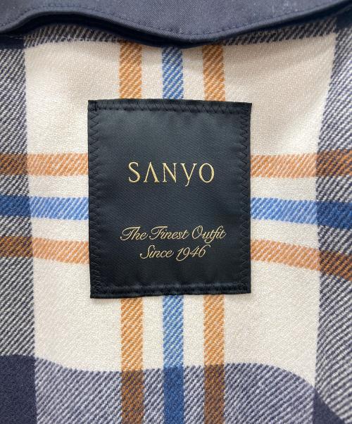 SANYO（サンヨー）SANYO (サンヨー) ステンカラーコート ネイビー サイズ:36の古着・服飾アイテム