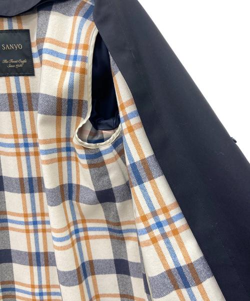 SANYO（サンヨー）SANYO (サンヨー) ステンカラーコート ネイビー サイズ:36の古着・服飾アイテム