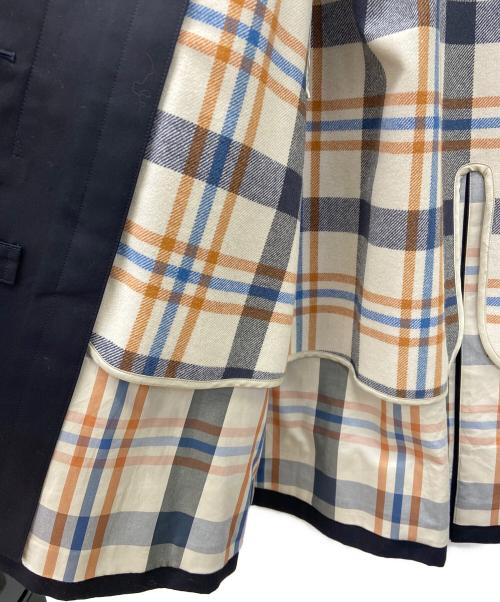 SANYO（サンヨー）SANYO (サンヨー) ステンカラーコート ネイビー サイズ:36の古着・服飾アイテム