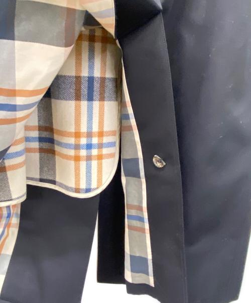 SANYO（サンヨー）SANYO (サンヨー) ステンカラーコート ネイビー サイズ:36の古着・服飾アイテム
