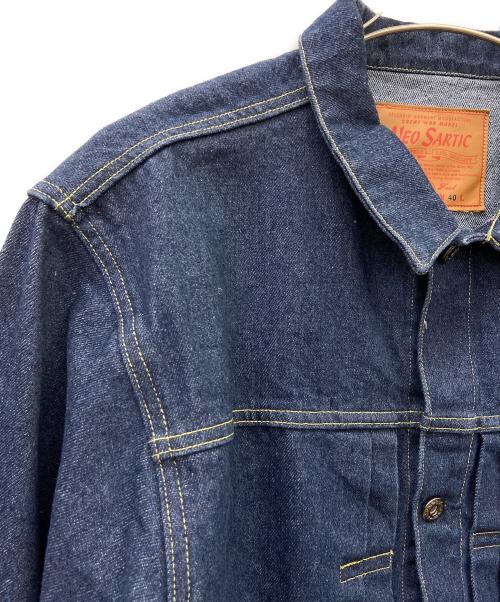 NEO SARTIC（ネオサーティック）NEO SARTIC (ネオサーティック) 大戦モデル 革パッチ デニムジャケット インディゴ サイズ:40の古着・服飾アイテム
