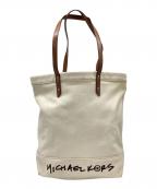 MICHAEL KORSマイケル・コース）の古着「MICHAEL KORS　トートバッグ」｜アイボリー×ブラウン