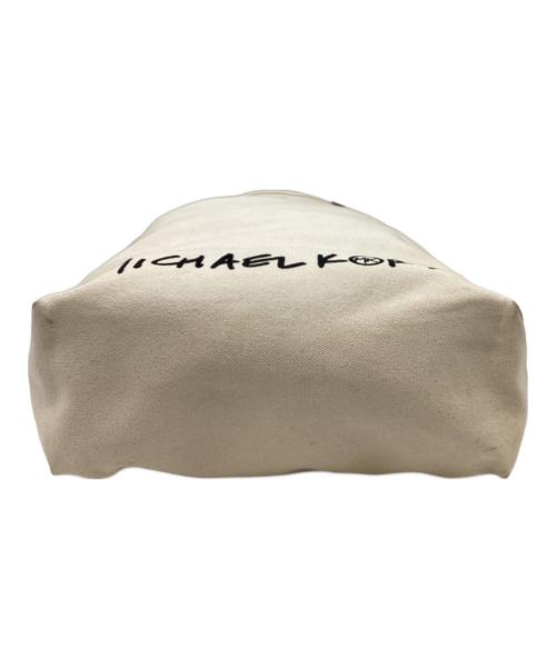 MICHAEL KORS（マイケル・コース）MICHAEL KORS (マイケル・コース) MICHAEL KORS　トートバッグ アイボリー×ブラウンの古着・服飾アイテム