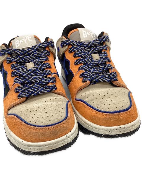 A BATHING APE（ア ベイシング エイプ）A BATHING APE (ア ベイシング エイプ) A BATHING APE　BAPE SK8 STA＃1　スニーカー オレンジ×ベージュ サイズ:26ｃｍの古着・服飾アイテム