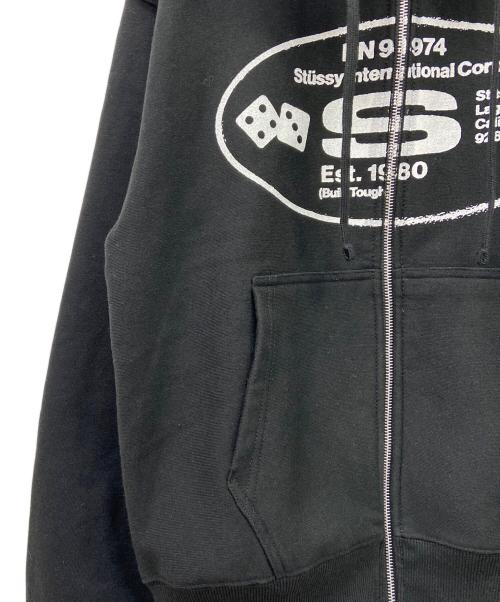 stussy（ステューシー）stussy (ステューシー) ジップパーカー ブラック サイズ:Sの古着・服飾アイテム